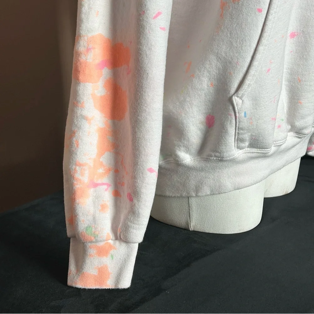 Hanes White 'Life in Color' Hoodie - Picture 3 of 8